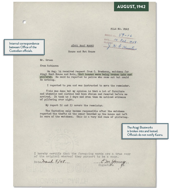 August 1942 Letter